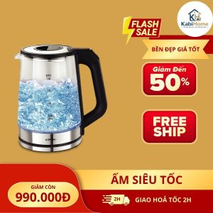 Ấm siêu tốc thủy tinh